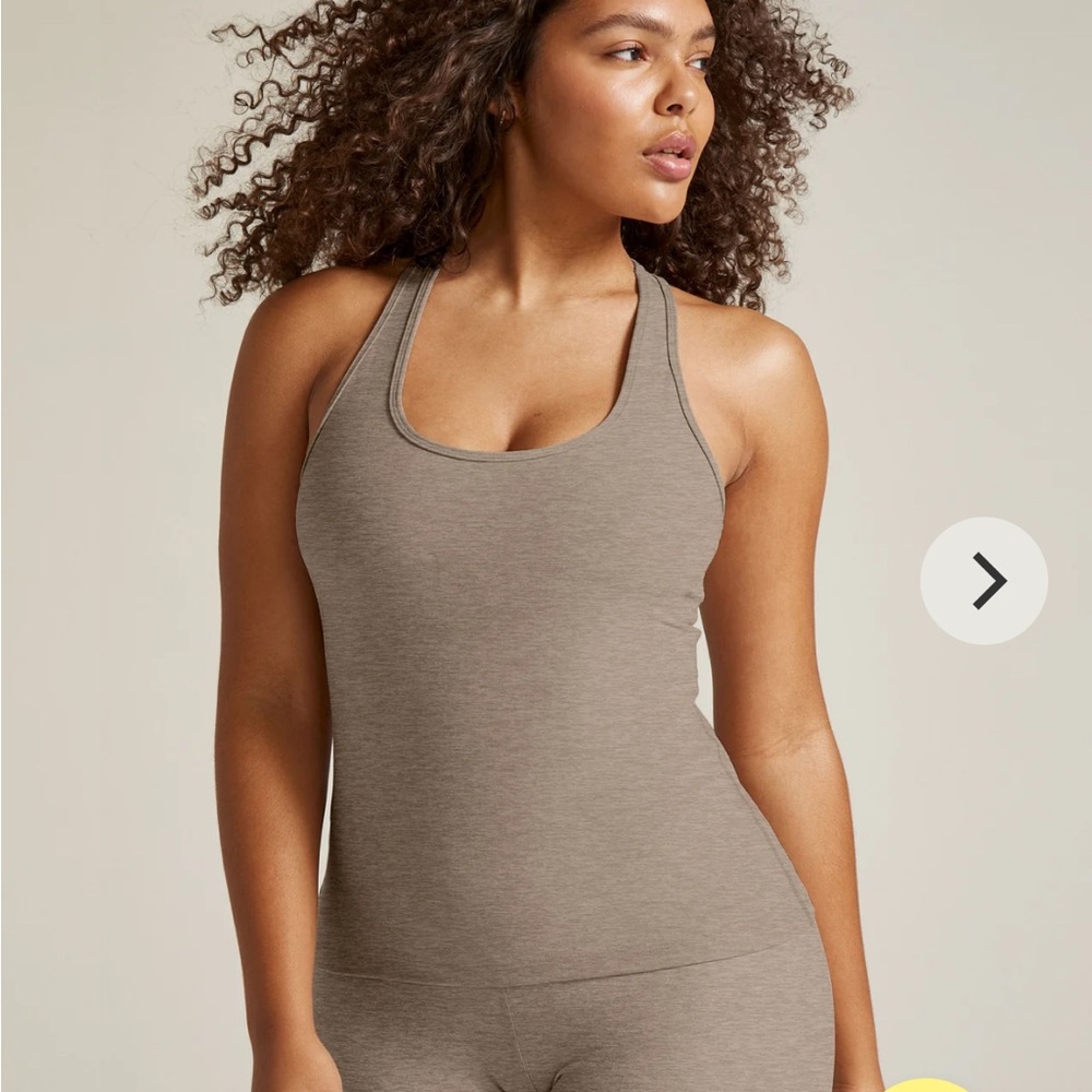 Spacedye Step Up Racerback Tank -Color Oyster